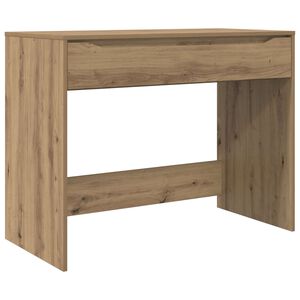 vidaXL Bureau avec tiroir Ch&ecirc;ne Artisanal Bois d&rsquo;ing&eacute;nierie