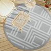 vidaXL Tapis d'ext&eacute;rieur ARAKIL gris &Oslash;160 cm PP