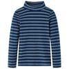 vidaXL T-shirt enfants &agrave; manches longues bleu marine 128