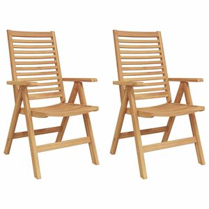 vidaXL Chaises de jardin 2 pcs Marron 52 x 64,5 x 108 cm