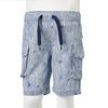 Short pour enfants avec cordon de serrage bleu foncé 104