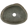 vidaXL Lavabo Gris clair (30-37) x (25-30) x 12 cm Pierre de Rivi&egrave;re