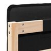vidaXL T&ecirc;te de lit capitonn&eacute;e Naturel et Noir 150 cm Pin massif