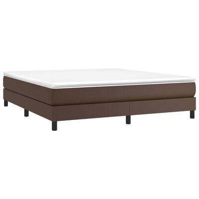 vidaXL Sommier à lattes de lit avec matelas Marron 180x200 cm