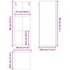 vidaXL Armoire suspendue avec stockage Ch&ecirc;ne fum&eacute; 30 x 29,5 x 80 cm