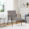 vidaXL fauteuil Taupe 59 x 75 x 78 cm tissu