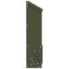 vidaXL Mangeoire pour poules Vert olive 13 x 12 x 51 cm