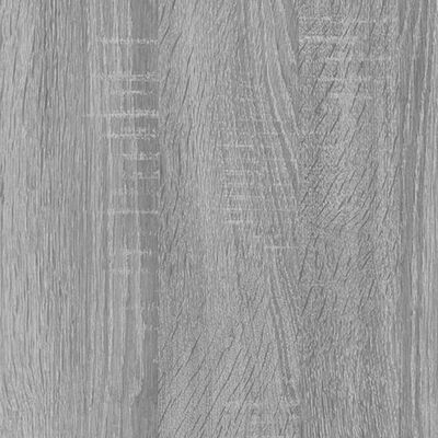 vidaXL Armoire à miroir de salle de bain Sonoma gris 80x20,5x64cm Bois