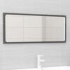 vidaXL Ensemble de meubles de bain 2 pcs Gris brillant Agglom&eacute;r&eacute;