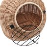 vidaXL Cage de transport pour chats 60x45x45 cm Saule naturel