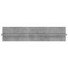 vidaXL &Eacute;tag&egrave;res murales 2pcs Gris b&eacute;ton 80x11,5x18cm bois d'ing&eacute;nierie