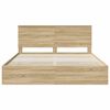 vidaXL Cadre de lit Ch&ecirc;ne Sonoma 180 x 200 cm Bois Ing&eacute;nierie