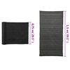 vidaXL Filet brise-vue PEHD 1,5x50 m Noir 150 g/m&sup2;