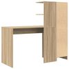 vidaXL Bureau 2 pcs Ch&ecirc;ne Sonoma
