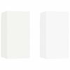 vidaXL Meubles TV 2 pcs Blanc 30,5x30x60 cm Bois d&rsquo;ing&eacute;nierie