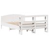 vidaXL Cadre de lit sans matelas blanc 160x200 cm bois de pin massif