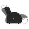 vidaXL Fauteuil de massage inclinable et porte-gobelets 3 places noir
