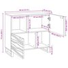 vidaXL Buffet Marron 80 x 33 x 75 cm bois de manguier massif