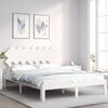 vidaXL Cadre de lit sans matelas blanc 140x200 cm bois de pin massif