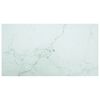 vidaXL Dessus de table blanc 120x65 cm 8 mm verre tremp&eacute; design marbre