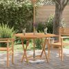 vidaXL Table pliable de jardin 110x110x75 cm bois massif de teck