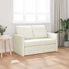 vidaXL Canap&eacute;-Lit 122cm Cr&egrave;me Velours