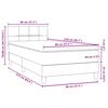 vidaXL Sommier &agrave; lattes de lit et matelas gris clair 80x210 cm velours