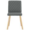 vidaXL Chaises &agrave; manger lot de 4 gris fonc&eacute; tissu