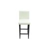 vidaXL Tabourets de bar lot de 2 blanc similicuir