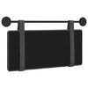vidaXL T&ecirc;te de lit suspendue Montage mural Noir 90 cm PU antique
