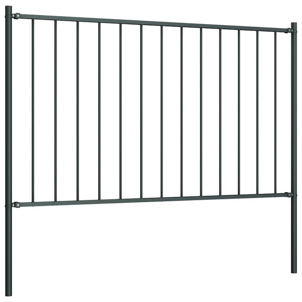 vidaXL Panneau de cl&ocirc;ture Woerden avec poteaux en acier 1,7&nbsp;x&nbsp;1&nbsp;m anthracite