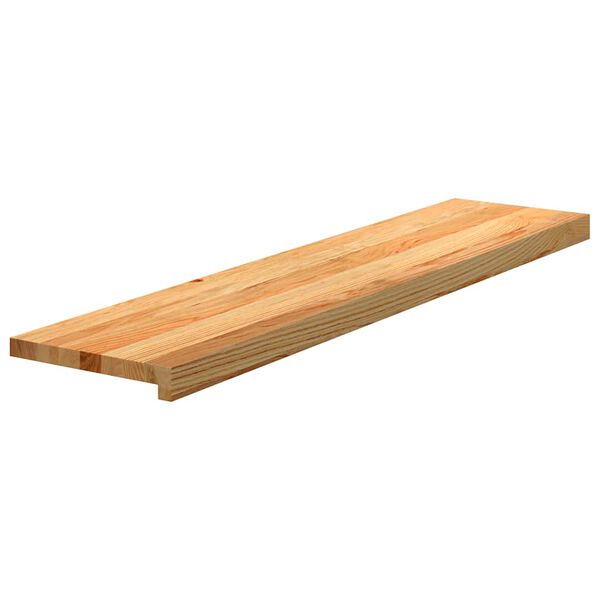 vidaXL Marches d'escalier 2 pcs marron clair 110x30x2 cm ch&ecirc;ne massif