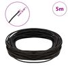 vidaXL Corde en Cuir Marron fonc&eacute; &Oslash;2 mm x 5 m Cuir