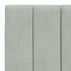 vidaXL Lit avec matelas Hanko gris clair 90x190 cm velours
