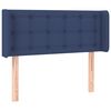 vidaXL T&ecirc;te de lit &agrave; LED Bleu 103x16x78/88 cm Tissu