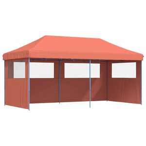 vidaXL Tente de r&eacute;ception pliable escamotable avec 3 parois lat&eacute;rales