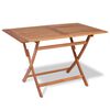vidaXL Mobilier &agrave; d&icirc;ner d'ext&eacute;rieur pliable 5 pcs Bois solide de teck