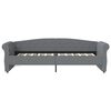 vidaXL Lit avec &eacute;clairage USB Gris clair Tissu 90x200 cm