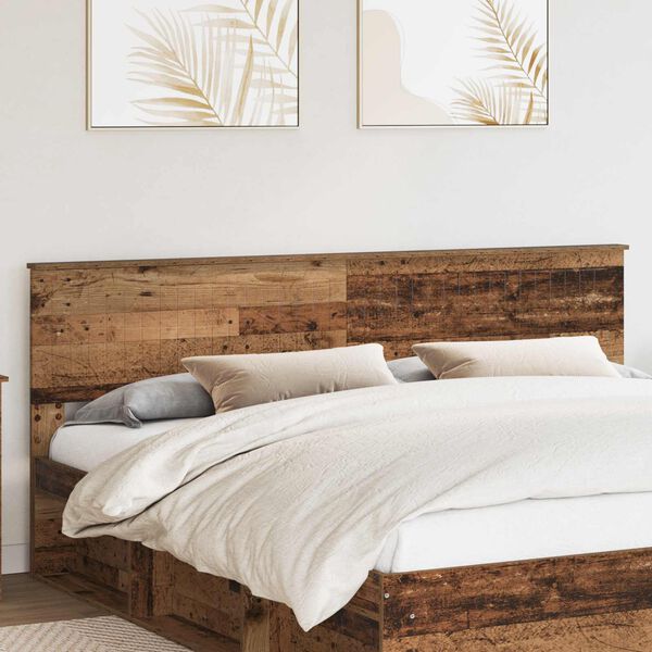 vidaXL T&ecirc;te de lit Bois Ancien 200 cm Bois d'ing&eacute;nierie