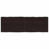 vidaXL Dessus de table bois massif trait&eacute; bordure assortie