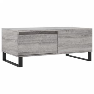vidaXL Table basse Sonoma gris 90x50x36,5 cm Bois d'ing&eacute;nierie