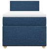 vidaXL Sommier &agrave; lattes de lit avec matelas Bleu 80x200 cm Tissu