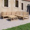 vidaXL Salon de jardin 6 pcs Bois de pin massif