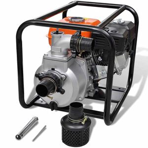 vidaXL Pompe &agrave; eau &agrave; moteur &agrave; essence 80 mm Connexion 4800 W