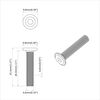 vidaXL Vis 2 pcs Argent&eacute; 5 x 30 mm Fer