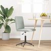 vidaXL Chaise &agrave; manger Gris clair Velours