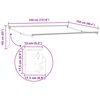 vidaXL Auvent r&eacute;tractable manuel Vert 350 x 250 cm