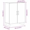 vidaXL Buffet Ch&ecirc;ne noir 69,5 x 34 x 90 cm Bois d'ing&eacute;nierie
