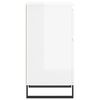 vidaXL Buffets 2 pcs blanc brillant 40x35x70 cm bois d'ing&eacute;nierie