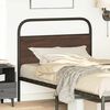 vidaXL T&ecirc;te de lit de remplacement ch&ecirc;ne marron 107 cm acier et bois d'ing&eacute;nierie